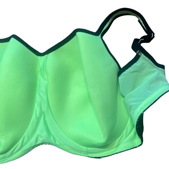 Panache Black & Green Sports Bra – Size 40GG - Picture 5 of 9